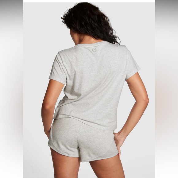 Victoria’s Secret PINK XL Dreamer Cotton Tee Heather Gray NWT - Picture 3 of 4